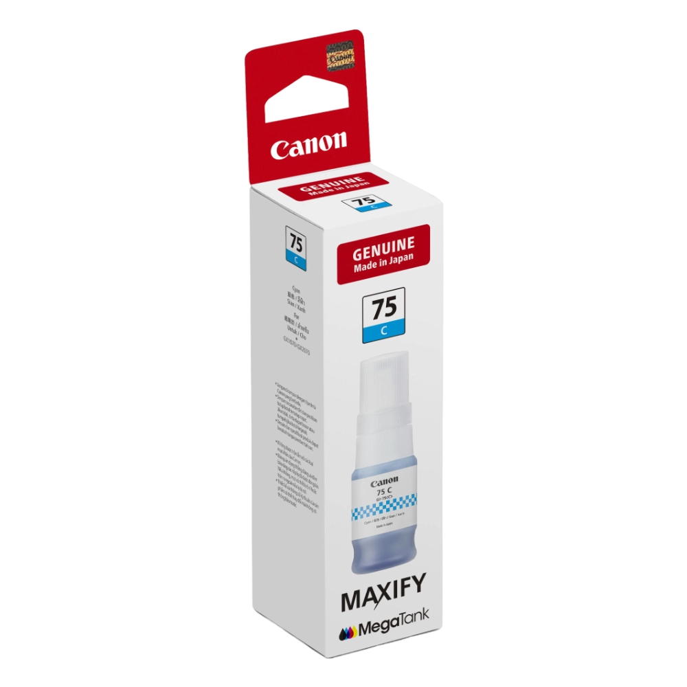 Canon 75 Cyan Inkjet Ink Bottle 40ml view 3